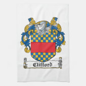 Clifford Family Crest Theedoek (Verticaal)