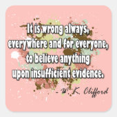 Clifford Vierkante Sticker (Voorkant)