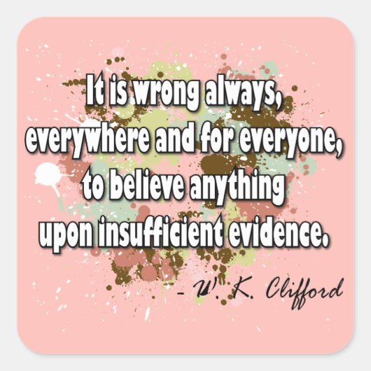 Clifford Vierkante Sticker (Voorkant)