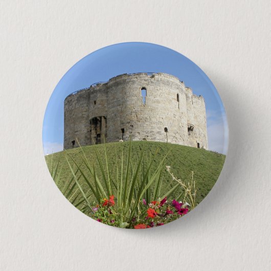 Cliffords Tower Ronde Button 5,7 Cm (Voorkant)