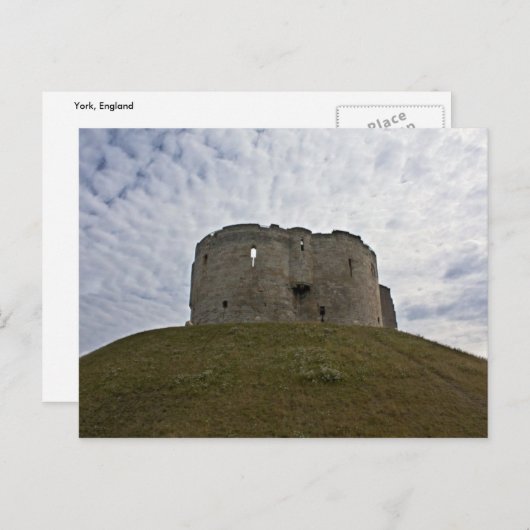 Clifford's Tower - York, Engeland Briefkaart (Voorkant / Achterkant)