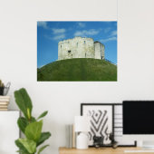 Cliffords Tower, York, Engeland Poster (Thuiskantoor)
