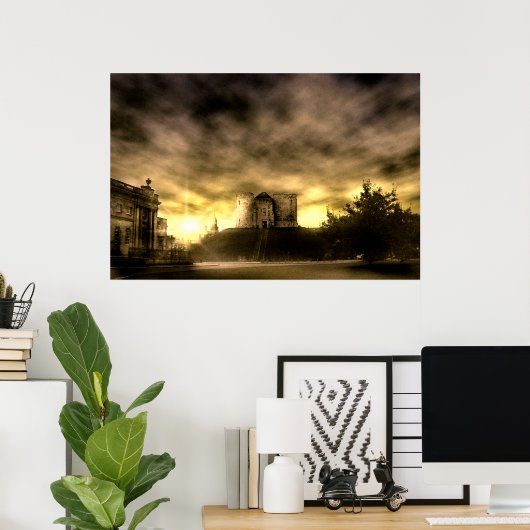 Clifford's Tower, York Poster (Thuiskantoor)