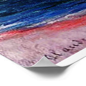 Cliffs and Sailbots at Pourville,1882 Poster (Hoek)