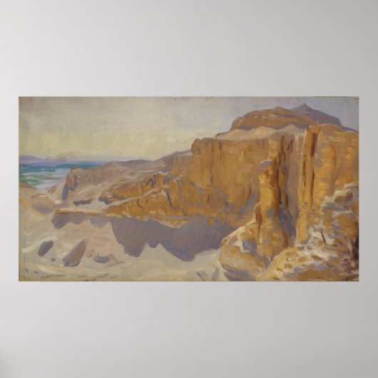 Cliffs at Deir el Bahri, Egypte Poster (Voorkant)