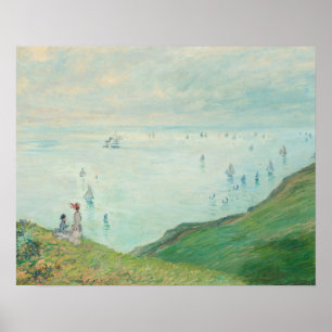 Cliffs at Pourville (1882) van Claude Monet Poster