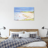 Cliffs & Bay Canvas Afdruk (Insitu (Slaapkamer))
