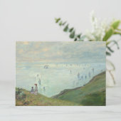 Cliffs bij Pourville | Claude Monet (Staand voorkant)