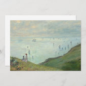 Cliffs bij Pourville | Claude Monet (Voorkant / Achterkant)