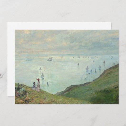 Cliffs bij Pourville | Claude Monet (Voorkant / Achterkant)