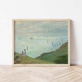 Cliffs bij Pourville | Claude Monet Poster