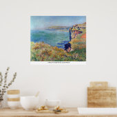 Cliffs bij Varengeville door Claude Monet Poster (Keuken)