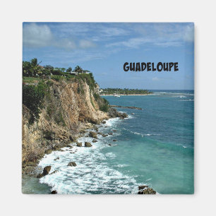 Cliffs in Guadeloupe, gelabeld Magneet