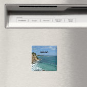 Cliffs in Guadeloupe, gelabeld Magneet (Insitu (Vaatwasser))