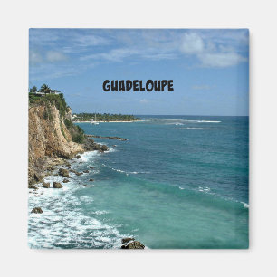 Cliffs in Guadeloupe, gelabeld Magneet
