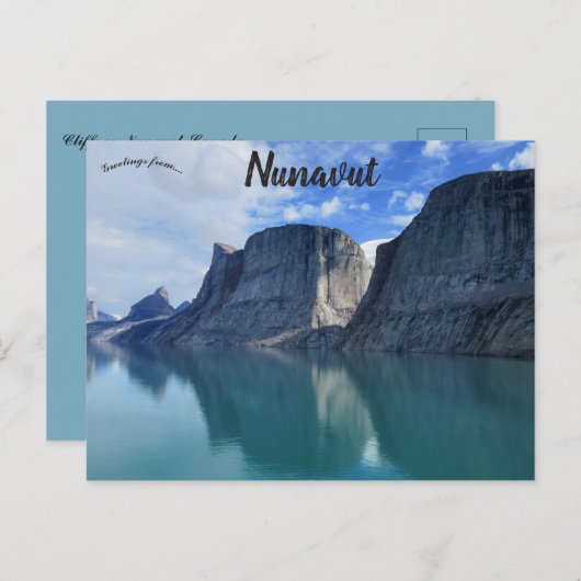 Cliffs in Nunavut Canada Briefkaart (Voorkant / Achterkant)