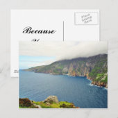 Cliffs Ireland Briefkaart (Voorkant / Achterkant)