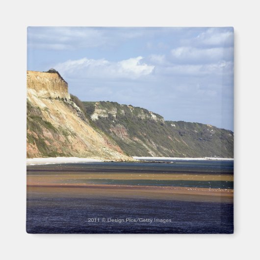 Cliffs langs Jurassic Coast Magneet (Voorkant)