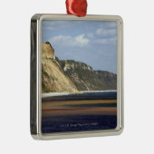Cliffs langs Jurassic Coast Metalen Ornament (Rechts)