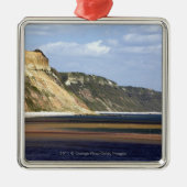 Cliffs langs Jurassic Coast Metalen Ornament (Voorkant)