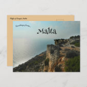 Cliffs of Dingli Malta Briefkaart (Voorkant / Achterkant)