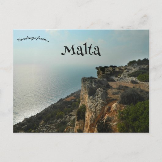 Cliffs of Dingli Malta Briefkaart (Voorkant)