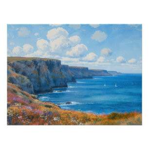 Cliffs of Endless Horizon beroemd gemaakt door A W Perfect Poster