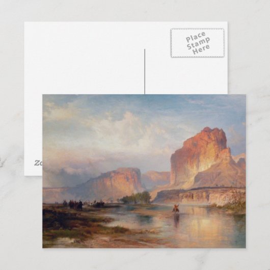 Cliffs of Green River - 1874 Briefkaart (Voorkant / Achterkant)