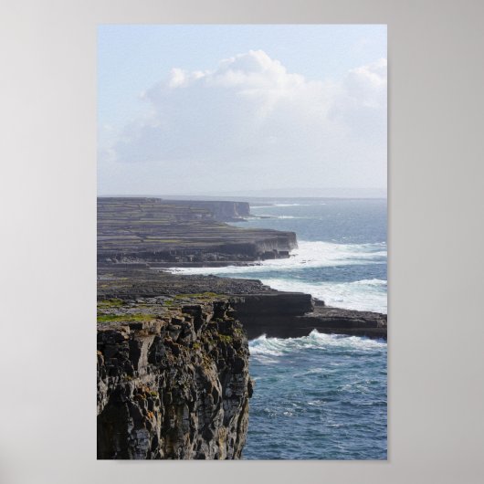 Cliffs of Inishmore - South Uitzicht Poster (Voorkant)
