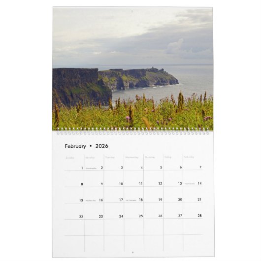 Cliffs of Moher    12 points of view Kalender (Feb 2026)