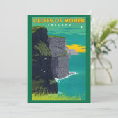 Cliffs of Moher 5x7 grote ansichtkaart Bedankkaart (Staand voorkant)