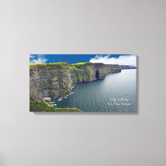 Cliffs of Moher Co. Clare Canvas Afdruk (Voorkant)