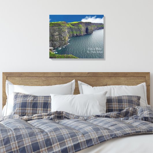 Cliffs of Moher Co. Clare Canvas Afdruk (Insitu (Slaapkamer))