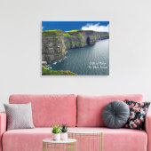 Cliffs of Moher Co. Clare Canvas Afdruk (Insitu (Woonkamer))