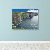 Cliffs of Moher Co. Clare Canvas Afdruk (Insitu (Houten vloer))