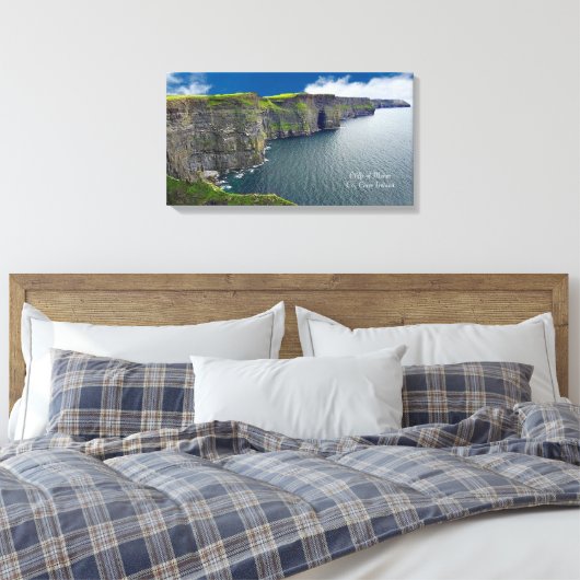 Cliffs of Moher Co. Clare Canvas Afdruk (Insitu (Slaapkamer))