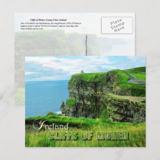 Cliffs of Moher, County Clare, Ierland Briefkaart (Voorkant / Achterkant)