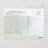 Cliffs of Moher, County Clare, Ierland Briefkaart (Achterkant)