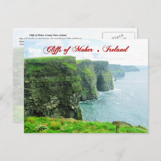 Cliffs of Moher, County Clare, Ierland Briefkaart (Voorkant / Achterkant)