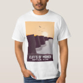 Cliffs of Moher County Clare, Ierland. T-shirt (Voorkant)