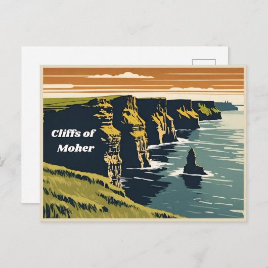 Cliffs of Moher, Ierland Briefkaart (Voorkant / Achterkant)