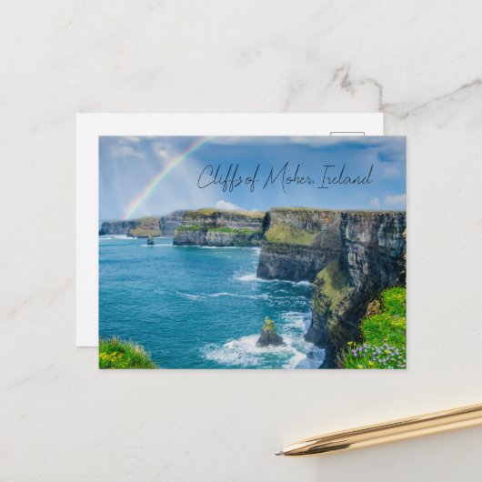 Cliffs of Moher, Ierland Briefkaart (Voorkant / Achterkant in situ)