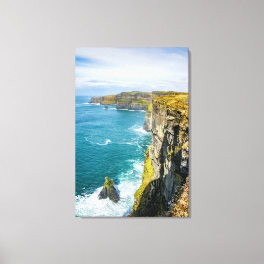 Cliffs of Moher, Ierland Canvas Afdruk (Voorkant)