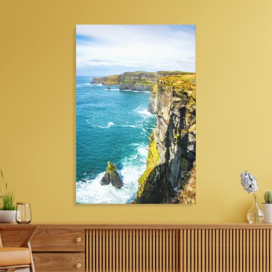 Cliffs of Moher, Ierland Canvas Afdruk (Insitu (Woonkamer))