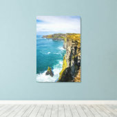 Cliffs of Moher, Ierland Canvas Afdruk (Insitu (Houten vloer))