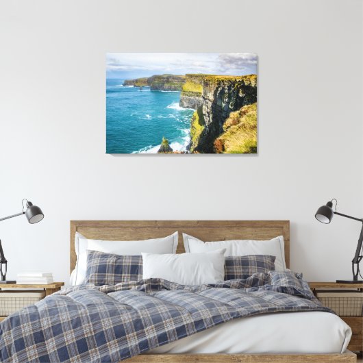 Cliffs of Moher, Ierland Canvas Afdruk (Insitu (Slaapkamer))