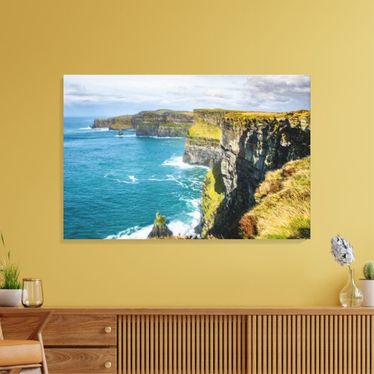 Cliffs of Moher, Ierland Canvas Afdruk (Insitu (Woonkamer))