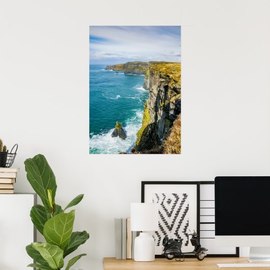 Cliffs of Moher, Ierland Poster (Thuiskantoor)