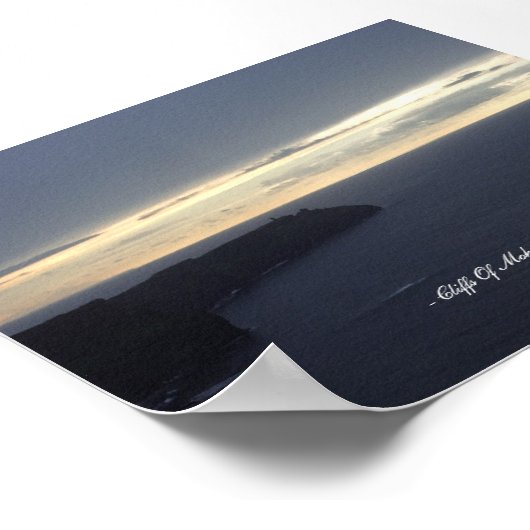 Cliffs of Moher, Ierland Poster (Hoek)