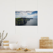 Cliffs of Moher in Ierland posterprint Poster (Keuken)